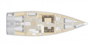 Hanse 588 - 5 + 1 cab. - Superstar - 2017