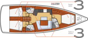 Oceanis 45 - 3 cab. - Rumba