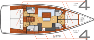 Oceanis 48 - 4 cab. - Jazz